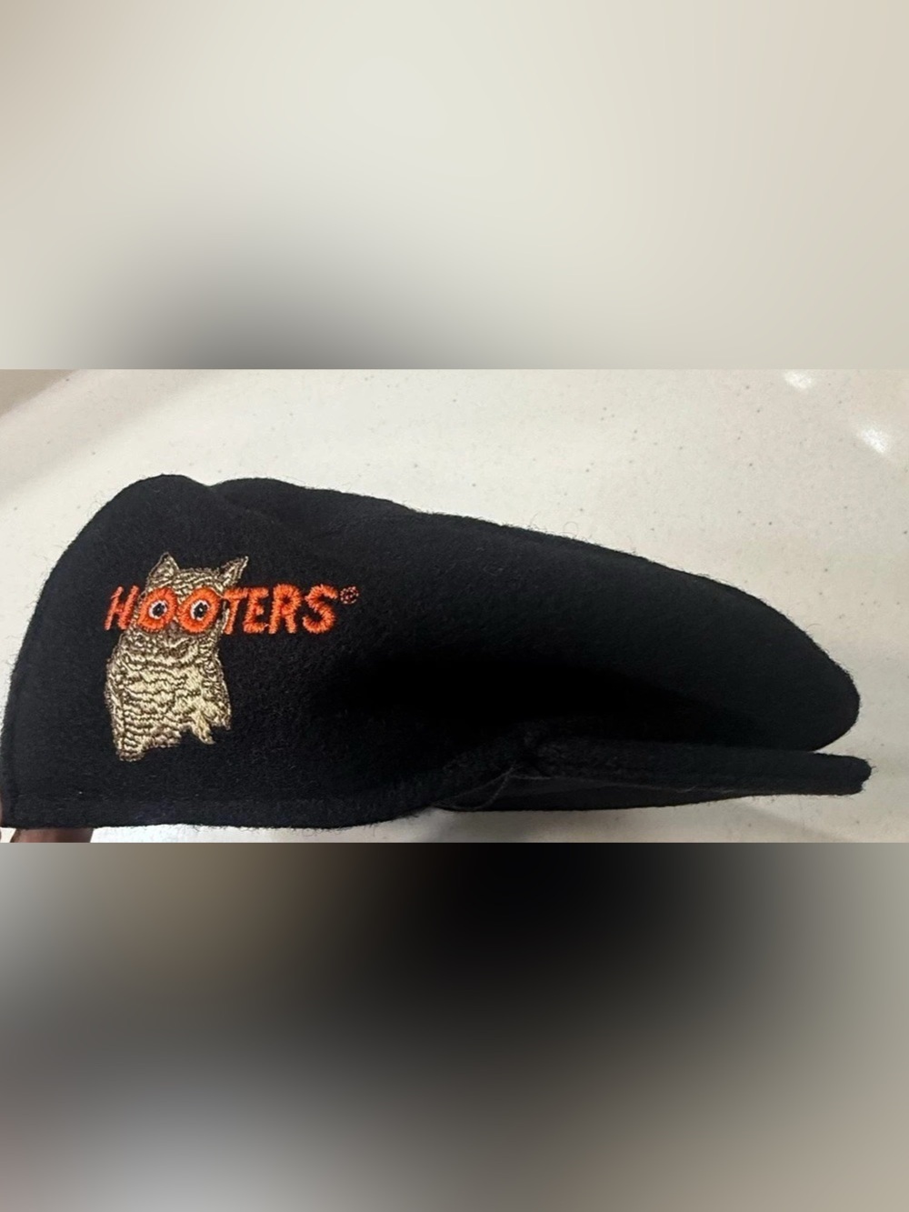 Hooters Owl Headwear Black & Orange Large Hat
